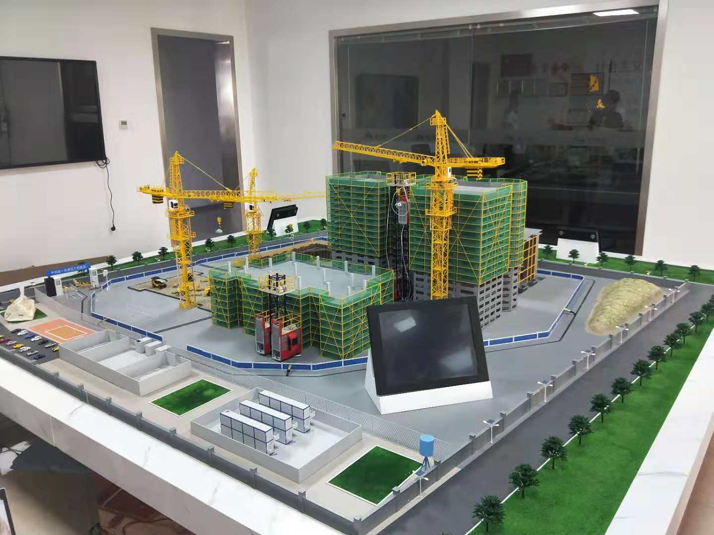 扶绥县建筑施工场景模型